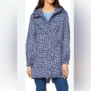 Joules Go Lightly Right As Rain Waterproof Breathable Daisy Rain Jacket Sz 6